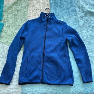 Dolce vita heathered royal blue fleece athletic jacket